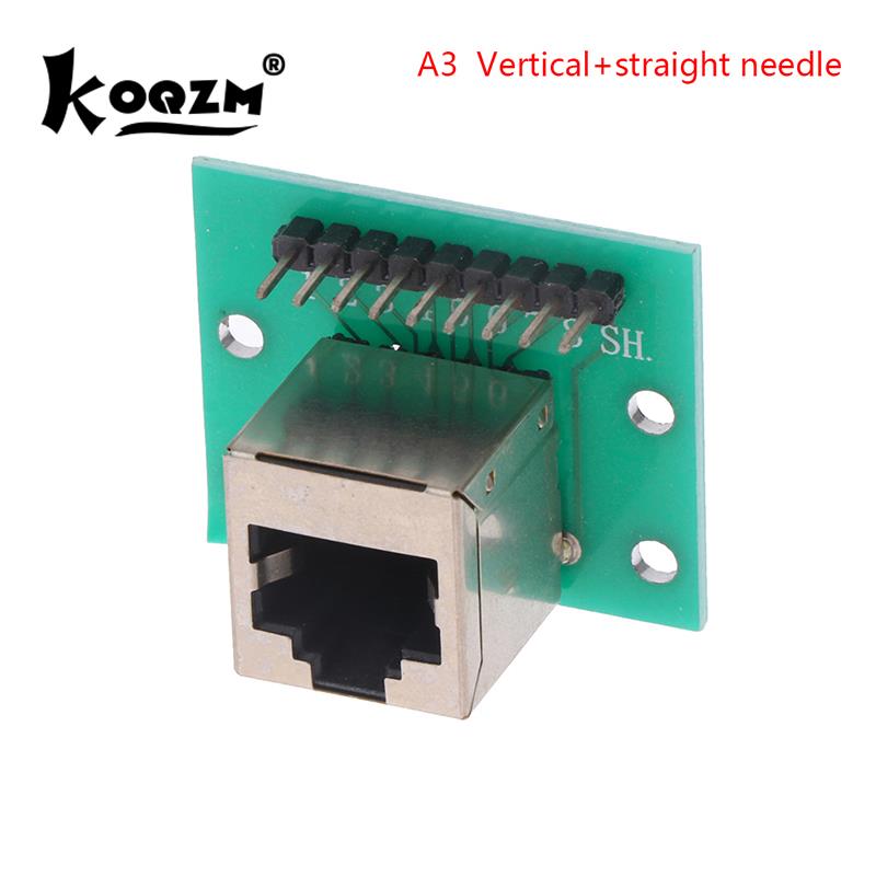 1Pcs RJ45 Adapter Board To XH2.54 Modular Ethernet Connector Adapter Network Interface + Breakout Board + Pin Header