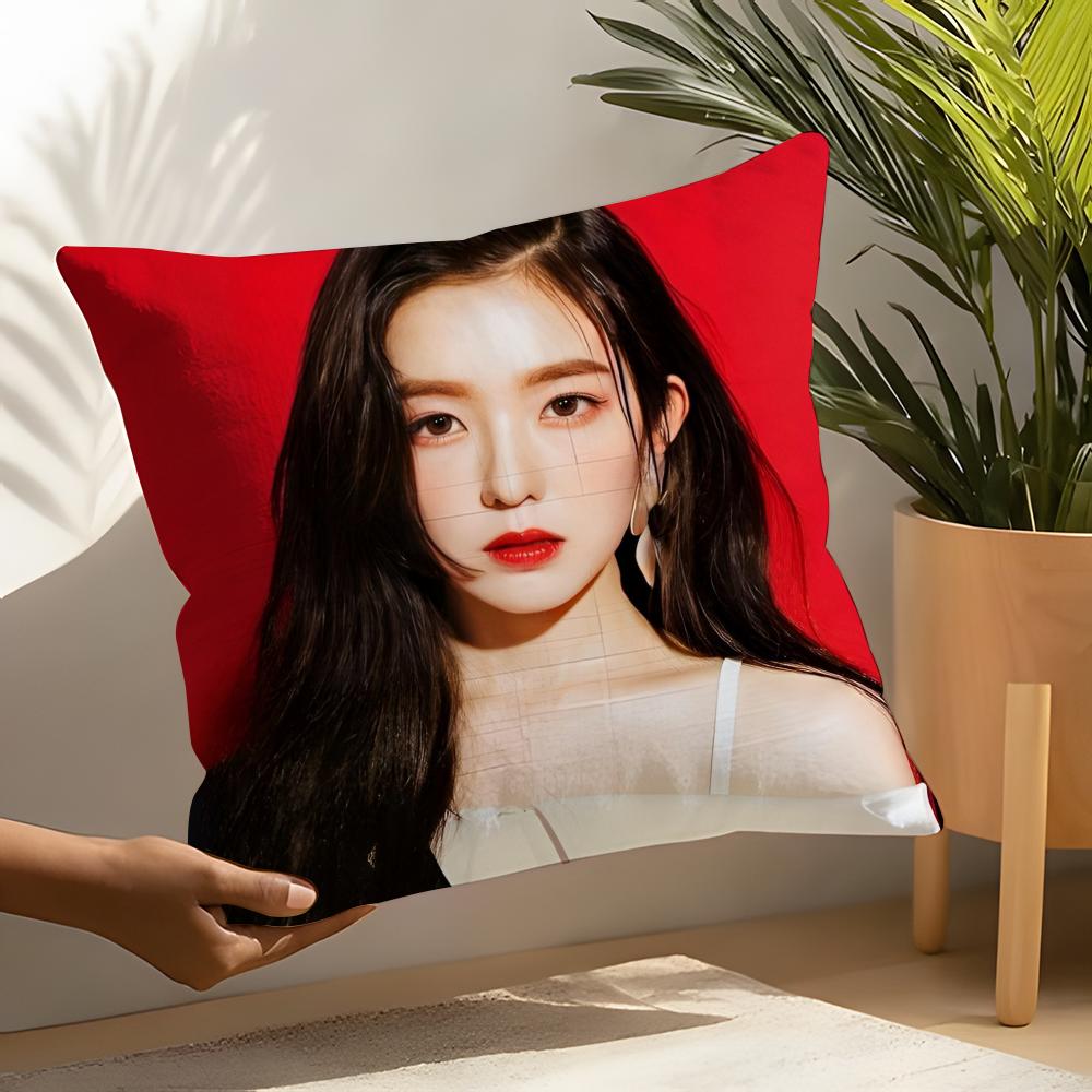 Korean Female Singer Irene Pillow Case Linen Cushion Covers For Decorative Sofa Home Pillows Case Car Chair Pillows Cases