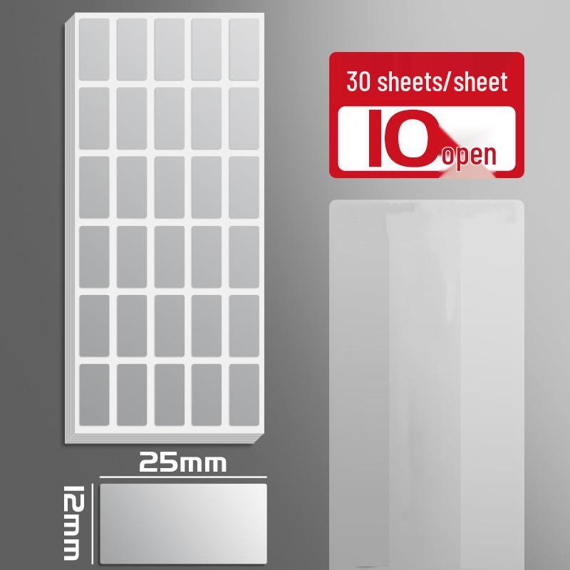 Large Waterproof Silver Kitchen Labels for Handwritten Marking and Storage Organization