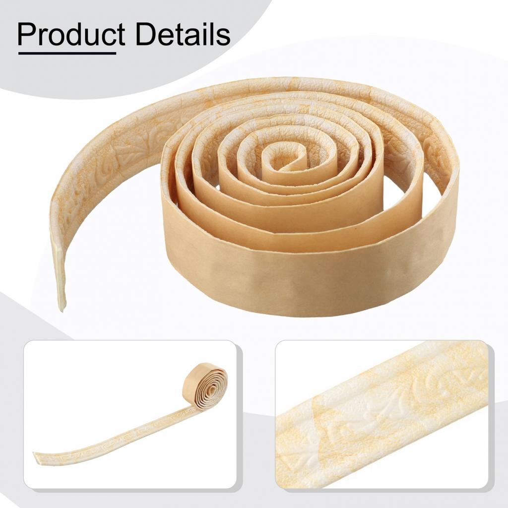 Wall Sticker Wall Trim Line Waterproof 2.3m*4cm 3D Art