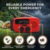 Solar Hand Crank Radio Multifunctional 2000mAh Battery Portable AM FM Radio LED Flashlight SOS Alarm for Hiking Camping