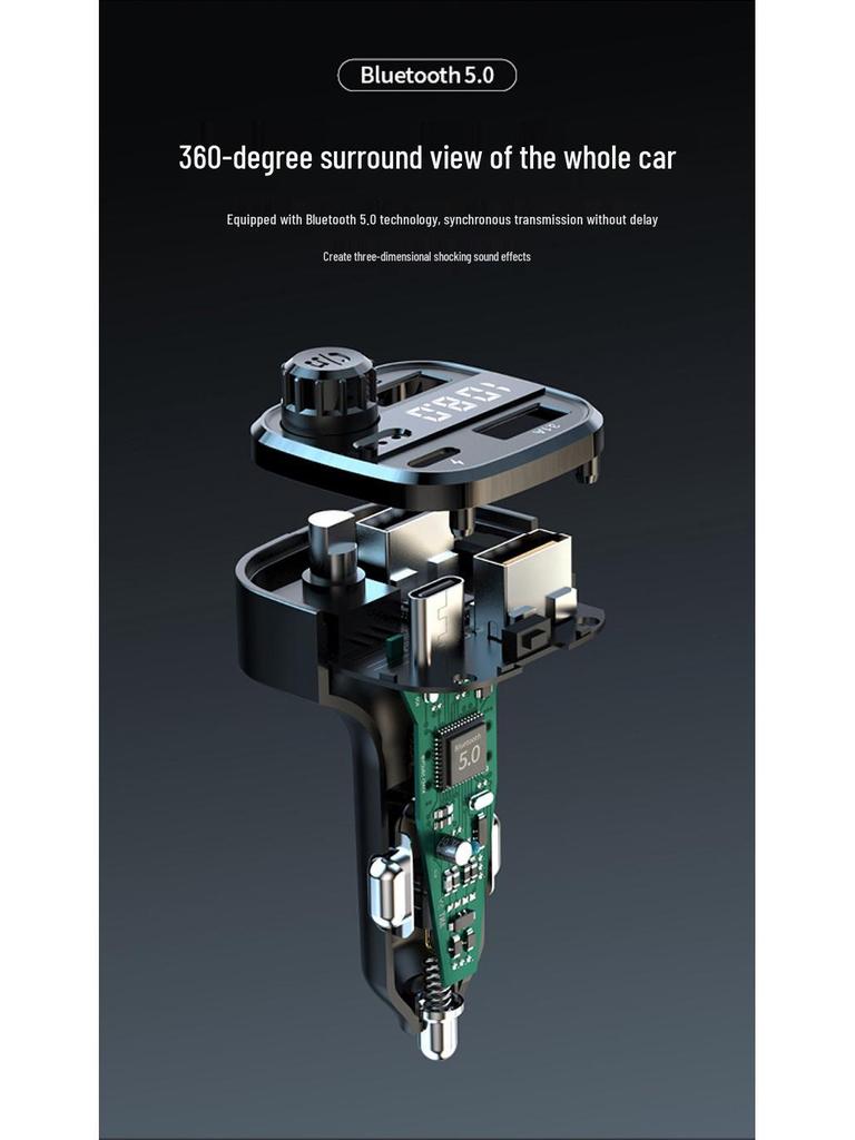 Multi-Function Bluetooth Car FM Transmitter & USB Charger