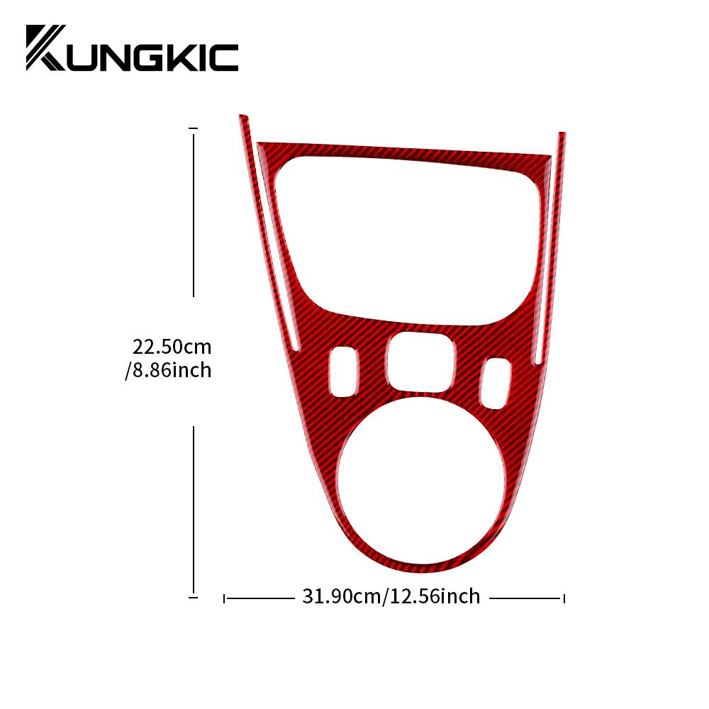 Real Soft Carbon Fiber for Mercedes Benz Smart 453 Fortwo/forfour 2016 2017 2018 2019 Car Gear Shift Panel Frame Trim Sticker