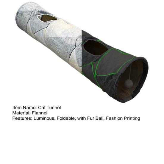 Tunel pliabil pentru animale de companie, rafinat, excelent, imprimat cu lună luminoasă, tunel pentru animale de companie, jucărie, tub canal pentru animale mici, canal pentru pisici