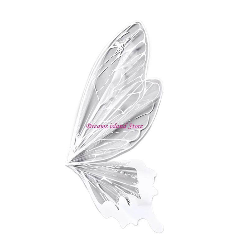 Pack of 40 Butterfly Wing Wrapping Paper Stylish Flowers Packaging Paper Birthday Presents Wrappers Party Supplies HX6C