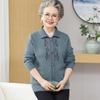 Autumn and Winter Grandma's New Plush Sweater Thickened Cardigan Medium and Old Women's Coat Mother Knitted Sweater