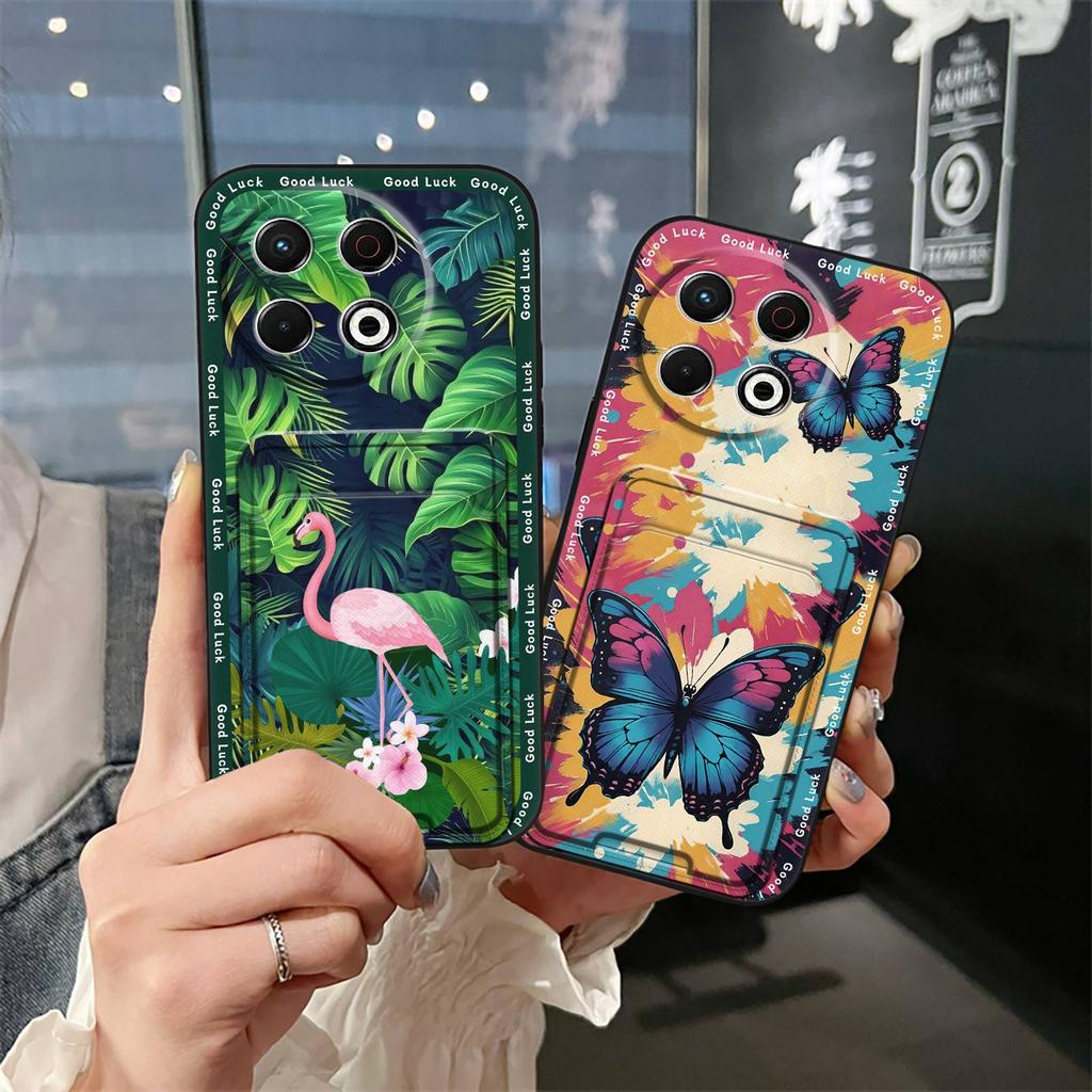 Back Cover Fashion Design Phone Case For Tecno Spark30 Pro 4G/KL7 Dirt-resistant Shockproof TPU Cartoon Graffiti Cover