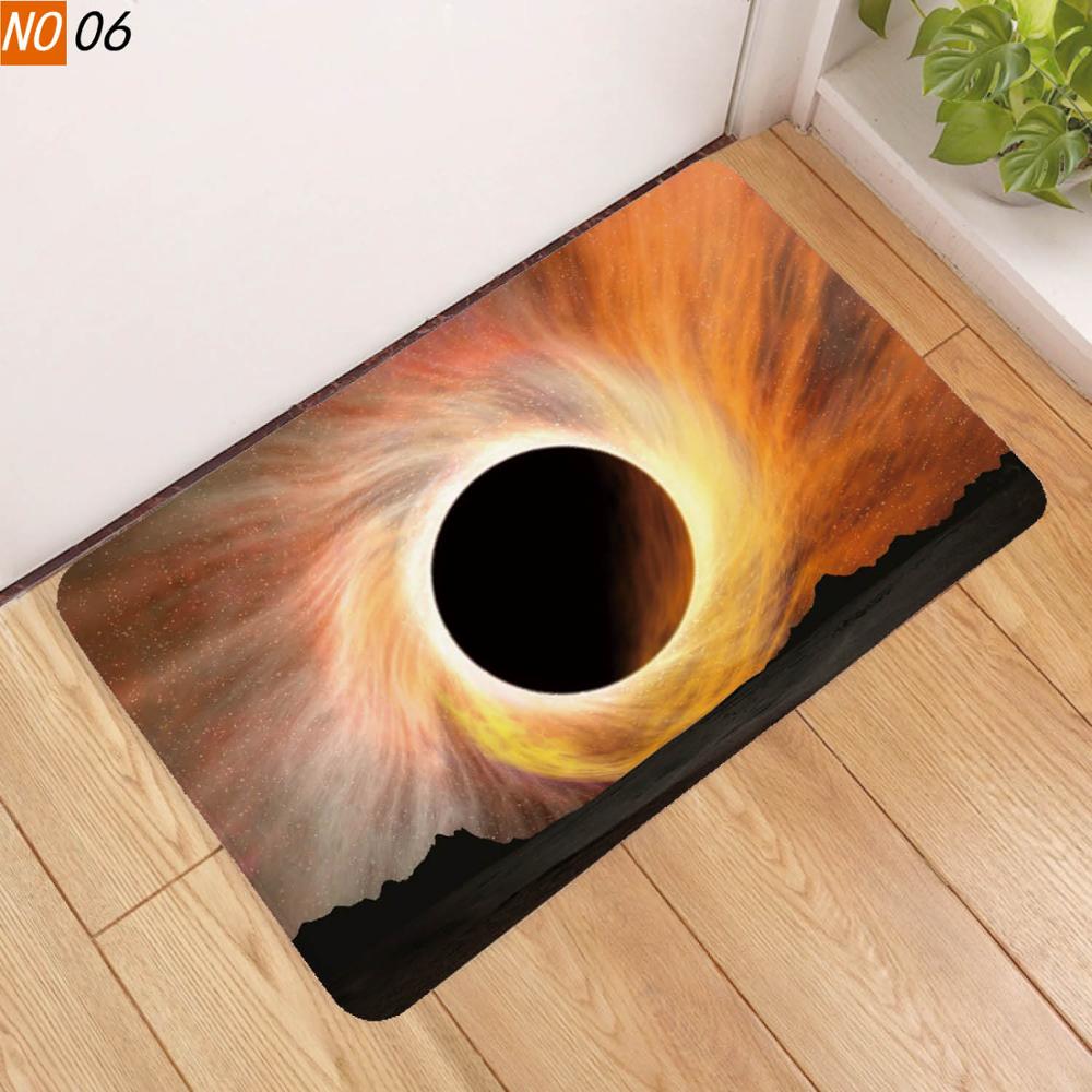 Buy 1PC 40x60cm Black Hole Printed Doormat Door Mat Entrance Rug Home
