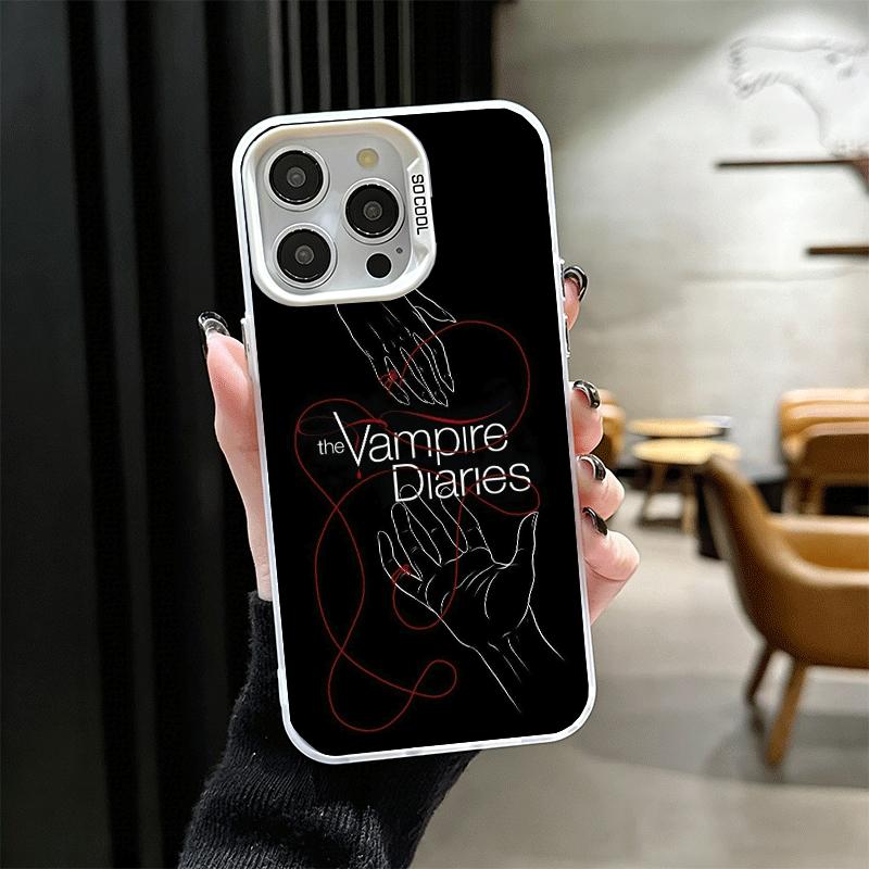 The Vampire Diaries Soft Phone Case for iPhone 15 16 17 Pro Max 17Air 16E 14 Plus 13 12 Mini Shockproof Cover Back Shell