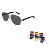 GUCCI Logo Detail Aviator Sunglasses Men's Black