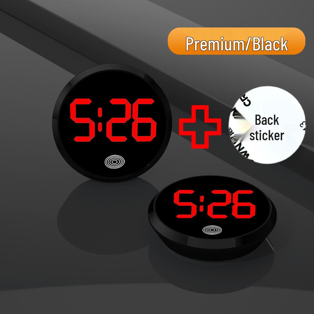 Модные сенсорные светящиеся светодиодные часы из сплава для автомобиля