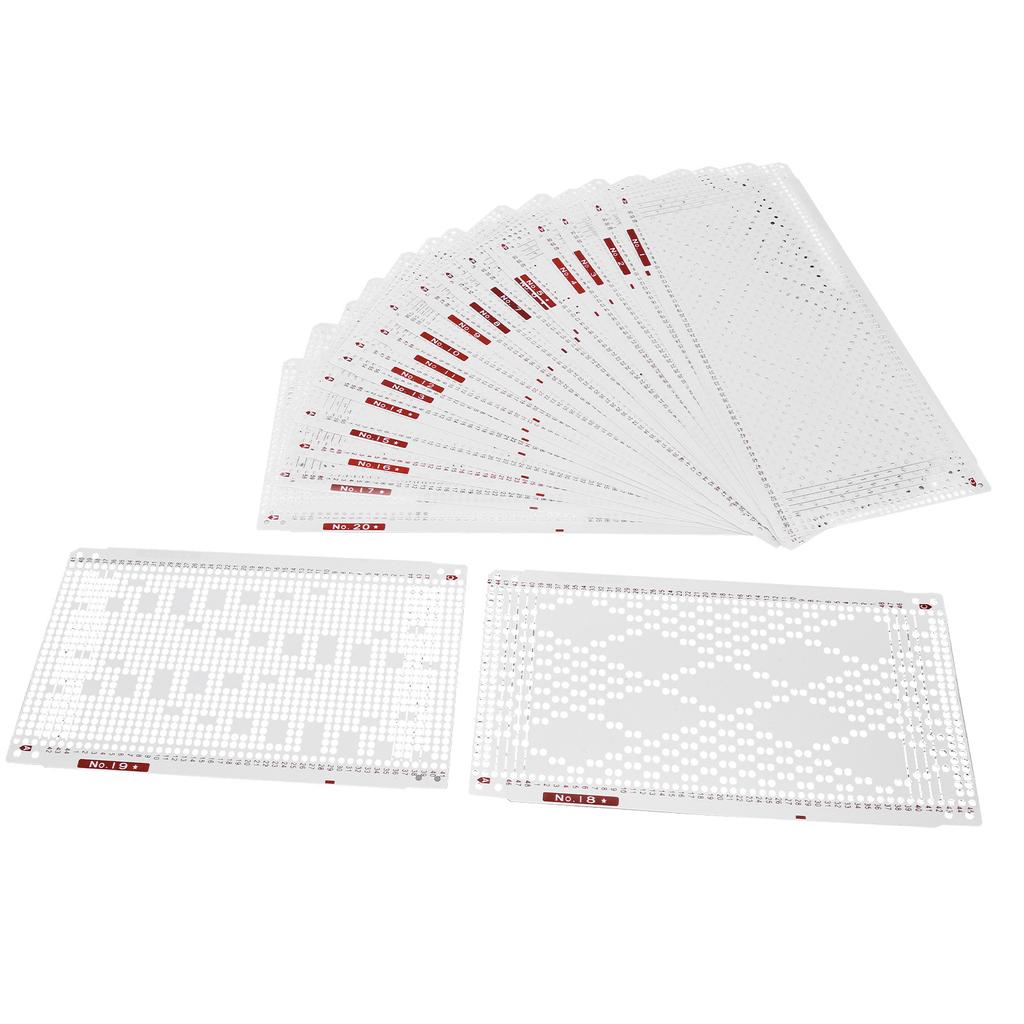Punch Cards Practical Soft Durable Double Sided Printing Knitting Machine Pattern Card