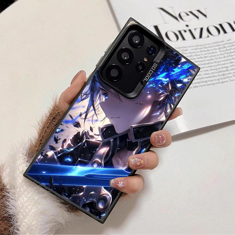 Sword Art Online Kirito Weiche Handyhülle für Samsung Galaxy S24 S25 FE S26 Edge S23 Ultra S22 Plus S21 + Stoßfeste Hülle Rückseite Sh