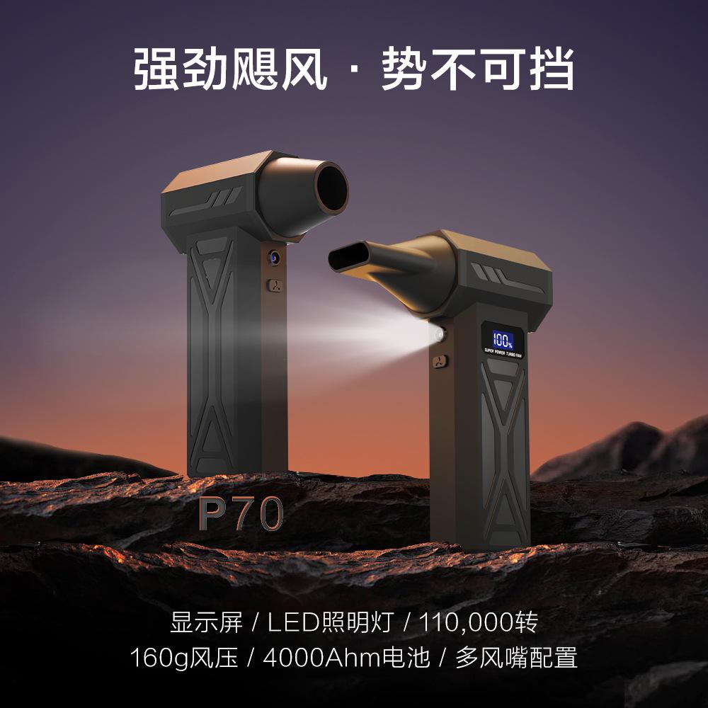 12.3*5.8*3.7cm Violent Turbo Fan, High Speed Blower Fan Handheld Portable Vacuum Cleaner
