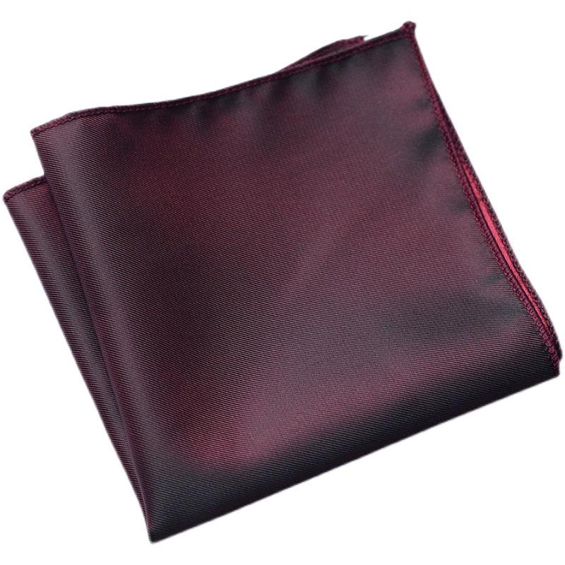 Men's British Pattern Pocket Square - Suit Wedding Banquet Accessory, Polyester Cotton Handkerchief.