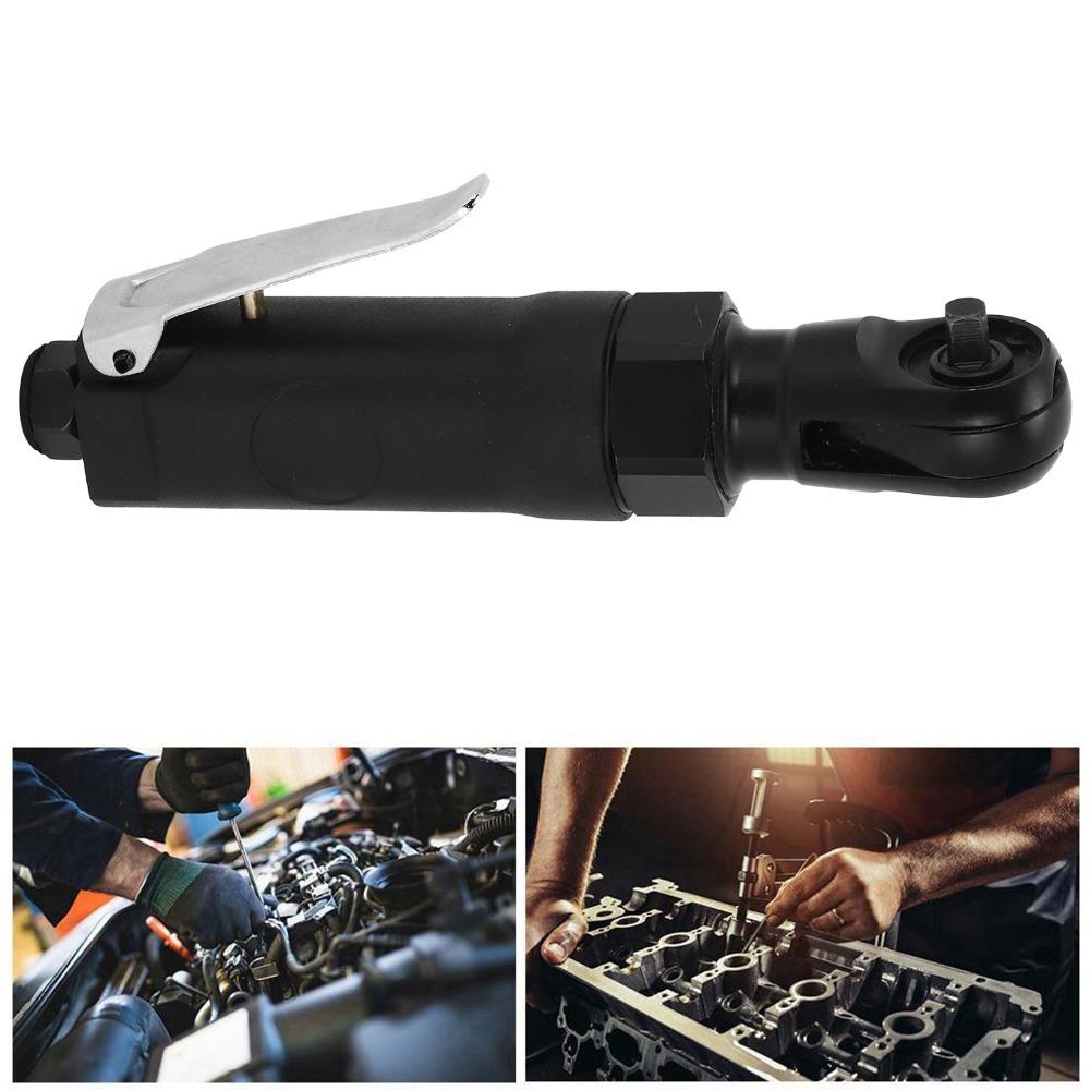 Alloy Air Wrench Black 1/4 Inch Wrench Efficient Mini Ratchet Wrench Home Repair
