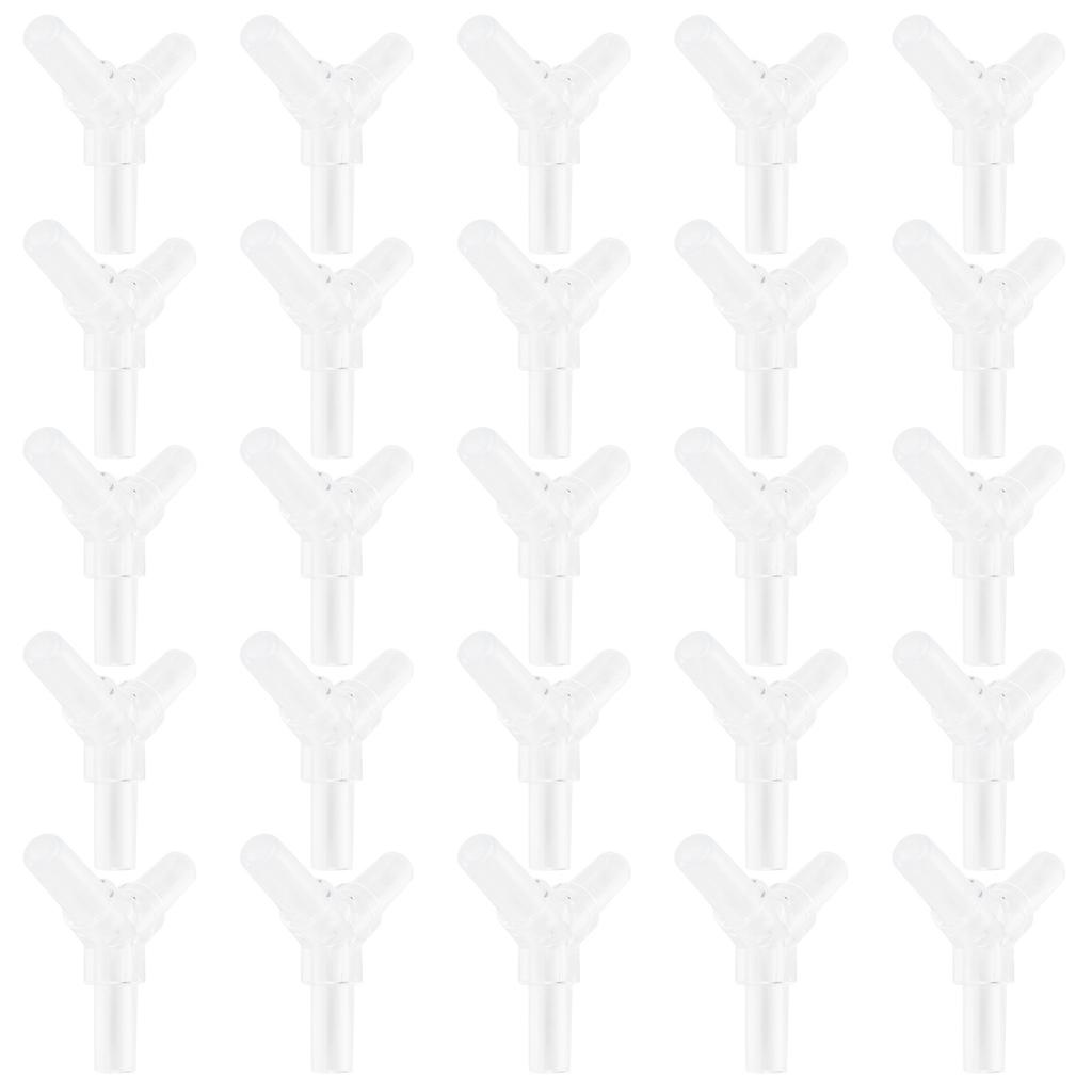 30pcs 4MM Aquarium Fish Tank  Air Tubing Splitter L Shape 3 Way 4 Way Adapter Connector