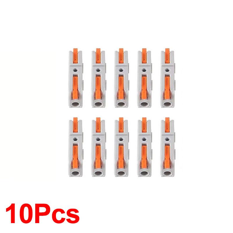 10/20pcs Lever Wire Connector For Quick Connection 28-12 AWG 1-to-1 In-line Wire Connector Compact Splice Insulated Terminal