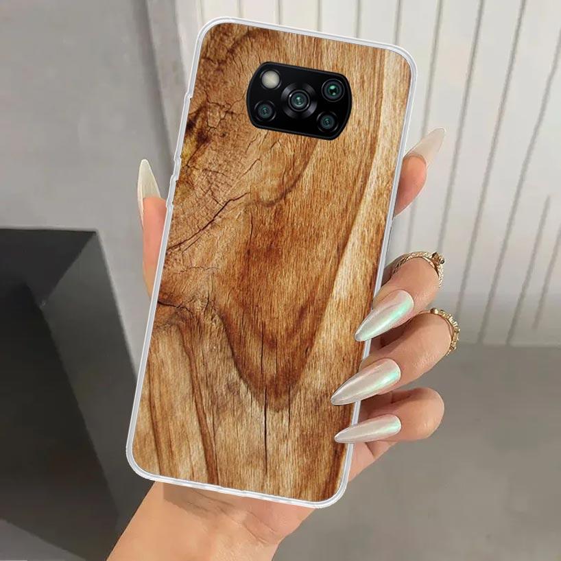 Wood Wooden Pattern Phone Case for Xiaomi Poco X5 X6 X7 Pro F7 Ultra M7 Redmi 15 15C 13 13C 12 12C 10 10A 10C 9 9A 9C 9T Shell P