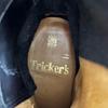 Very Good Tricker's short boots Engineer motorcycle boots black leather L7220 Used
