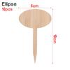 10PCS Eco-Friendly Bonsai Ornament Nursery Pots Wood Sign Tags Bamboo Plant Labels Garden Markers Planting Tools