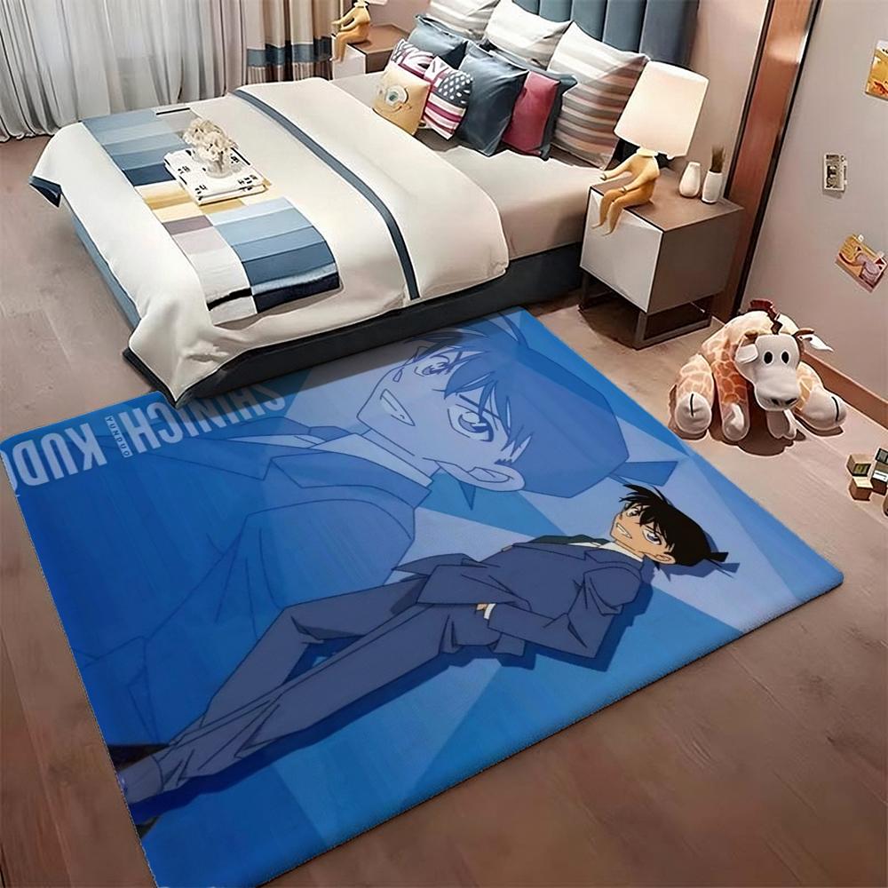Detective Conan Anime Mystery Think Detective Conan Anime Mystery Theme Rug Soft Nonslip Carpet For Entryway Hallway Balcony Home Decor