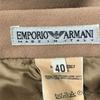 Vintage Made In Italy/EMPORIO ARMANI Tucked A-Line Skirt/Size 40/L/Brown/Back Zip(USED)