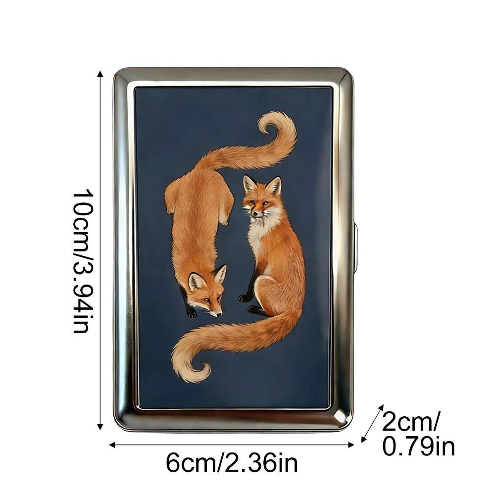 Vintage-Style Vintage Card Case Versatile Design Metal Material Metal Case Easy Snap Multi-function Card Holder