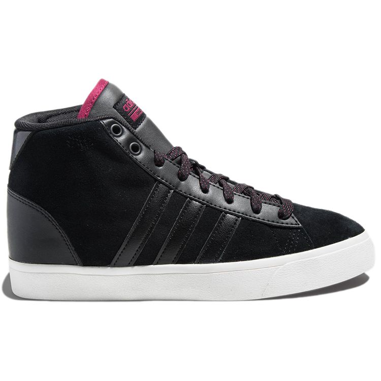 Adidas Neo Cf Daily Qt Mid Durable Lightweight High-Top Skate Shoes Women Sneakers Charcoal-Black B74252
