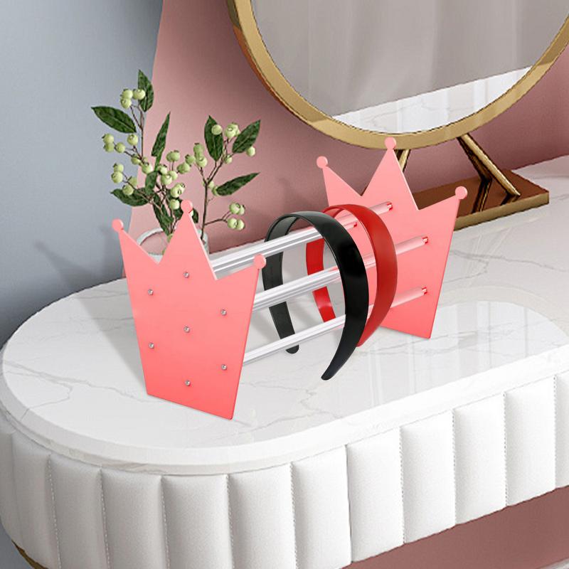 Headband Stand | Acrylic Hair Band Holder Organizer For Woman | Multifunctional Hairband Rack Holder Clear Hair Hoop Display