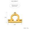 European & American Titanium Steel Zodiac Pendant Necklace & Bracelet - Handmade Gold Electroplated Accessories