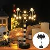 Atmosphere Lamp Halloween Wooden Night Light LED Pumpkin  Ornament Lantern  Party Desk Ornament