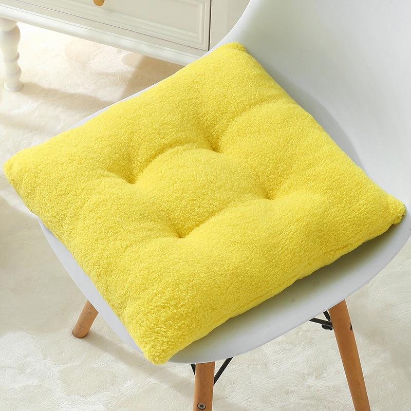 Extra Thick Fluffy Velvet Cushion Pad for Long Sitting - Large Round Chair or Floor Mat