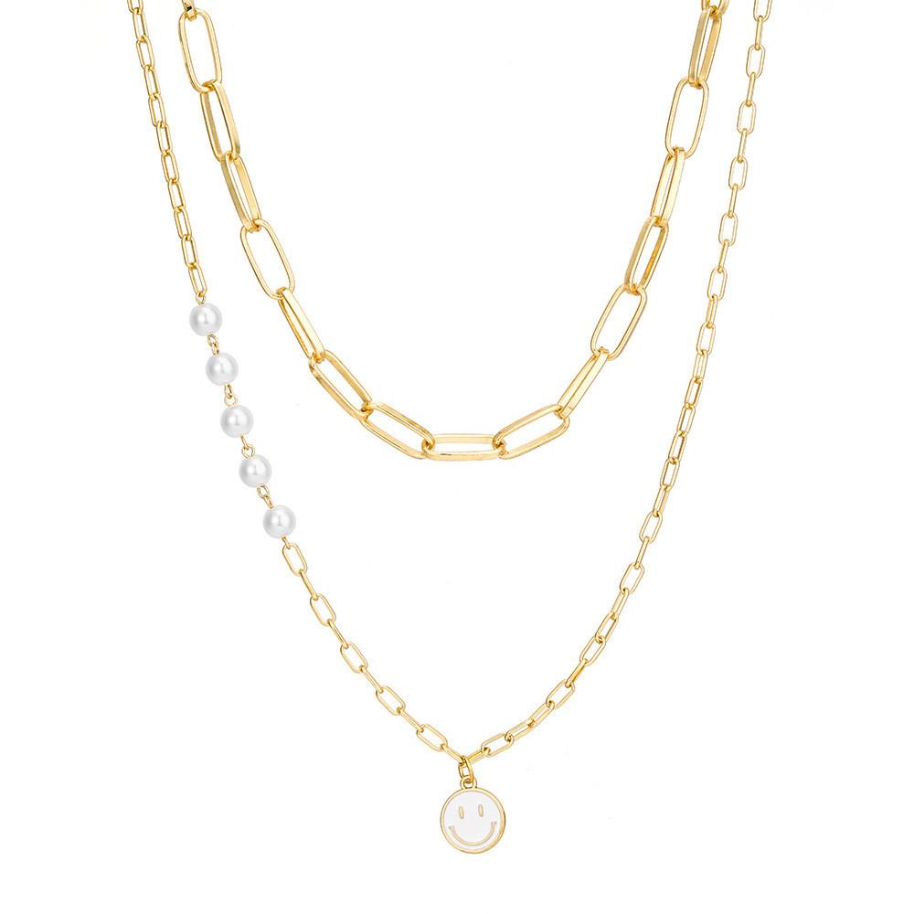 Elegant And Stylish Layered Pearl Chain Necklace For Fashionable Women In 2022