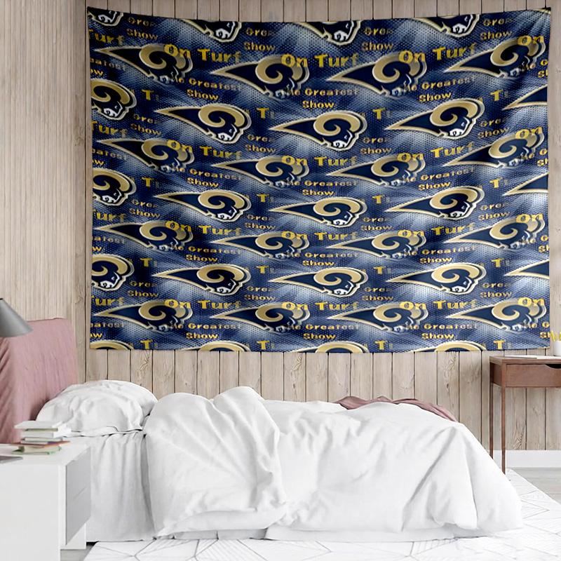 Los Angeles Rams Design Tapestry Accessories Playroom Tapestry, for Bedroom,Livingroom, dormitory Room Wall Decor Fan Birthday Gifts