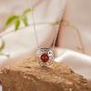 S925 Sterling Silber 18K Naturfarbe Schatz Ohrringe Leichter Luxus Premium Nische Original Design Ohrringe Neue Chinesische Ohrringe
