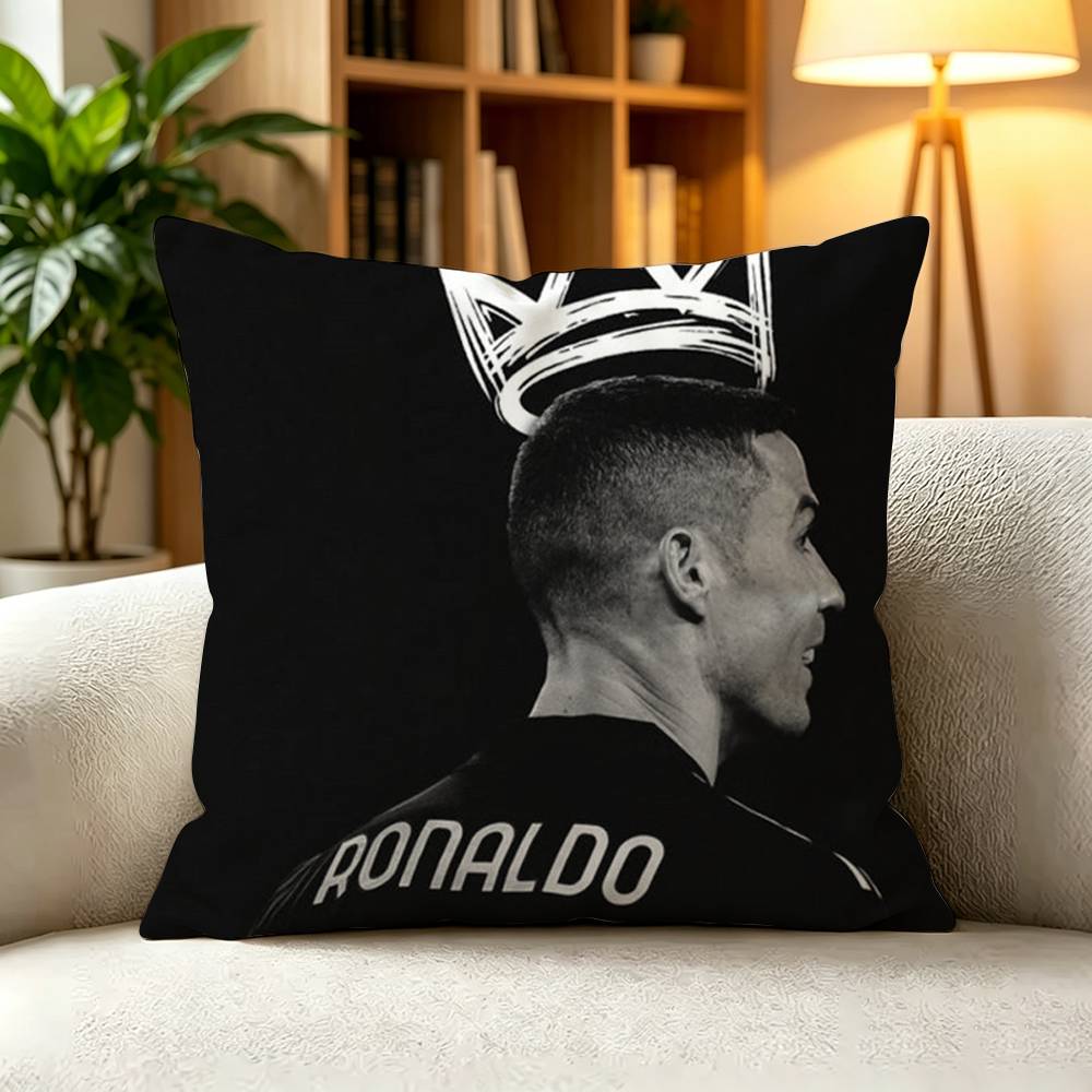 CCristiano Ronaldo Football Legend Sports  Pillow Case Square DoubleSided Sofa Cushion Cover Bedroom Bedside Pillow