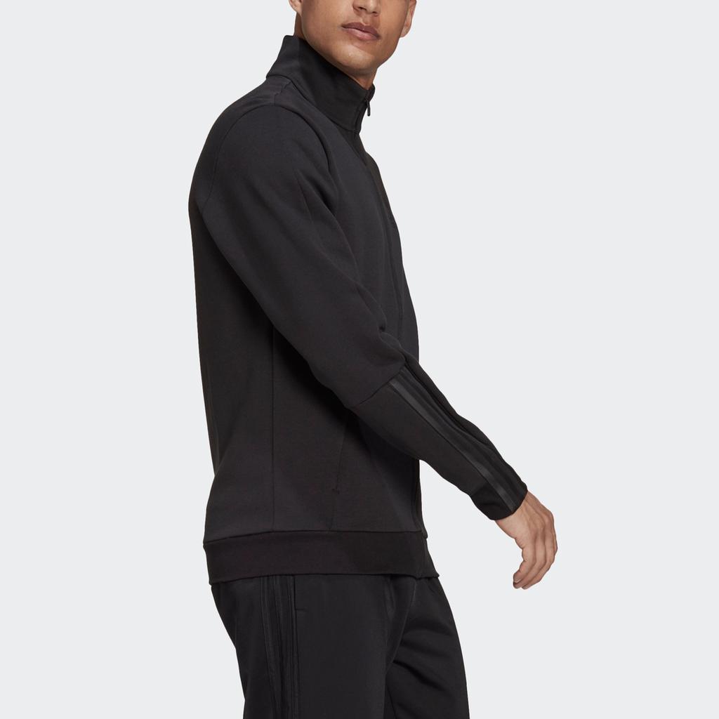 Adidas Pure Color Logo Sports Casual Jacket Men Jackets Black H12217