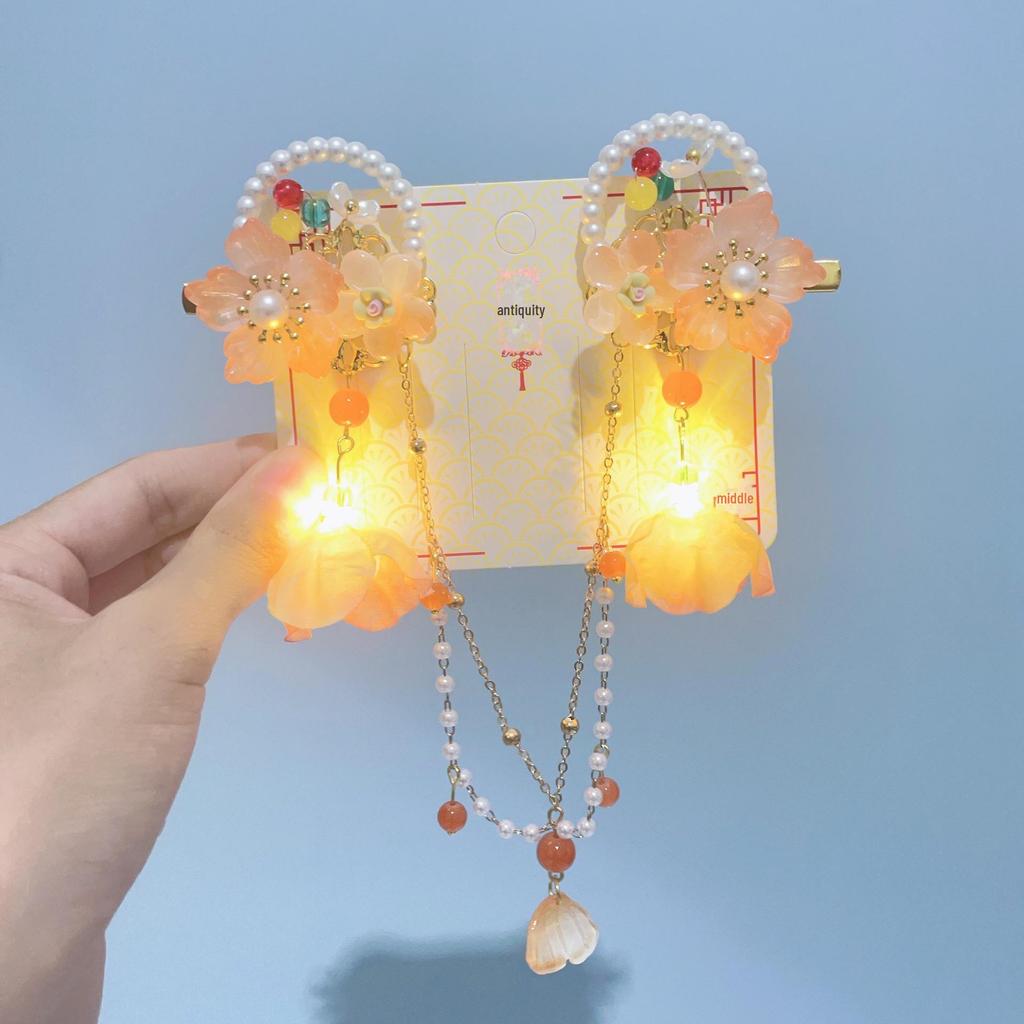 Chinesisches Hanfu-Quasten-Haarschmuckset für Kinder