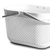 Bath Storage Basket Stylish Concise Style Lightweight Large Capacity Strong Load Bearing Draining Portable Shower Basket