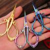 Zinc Alloy Ruyi Small Scissors Handmade Paper-cutting Household Stainless Steel Scissors Cut Wire Cut Ribbon Scissors Pointed Scissors