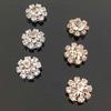 Engood 100Pcs DIY Round Metal Rhinestone Small Button for Wedding Sewing Trim Embellishments Craft Buckles Headband ZJ108-HZ166