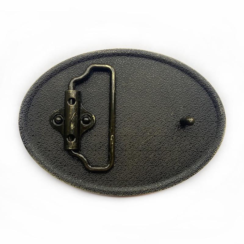 Trendy Wild Boar Leather Hip Hop Western Cowboy Belt Buckle
