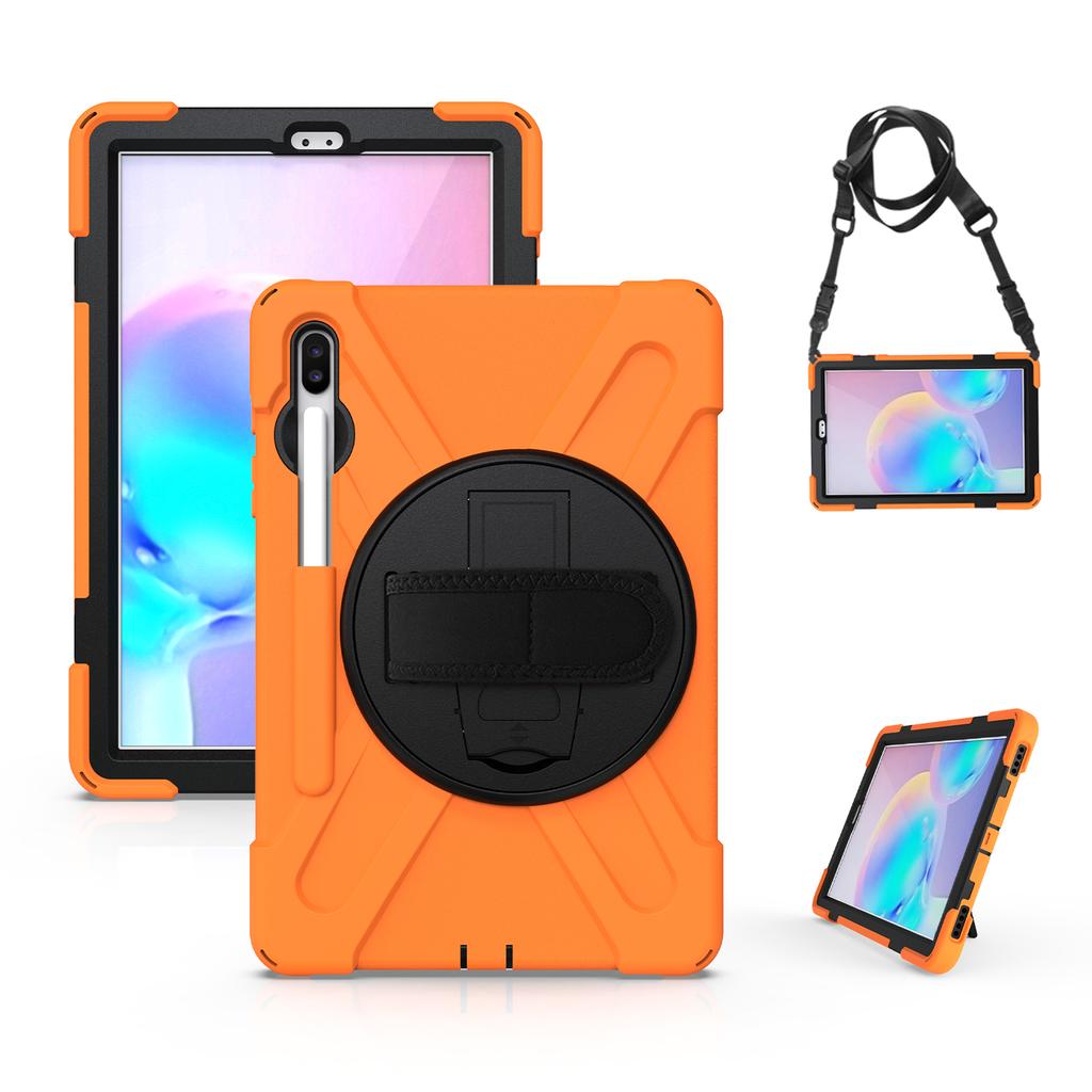 360 Rotatable Stand Case For Samsung Galaxy Tab S6 10.5inch 2019 SM-T860 SM-T865 SM-T867 Hybrid Cover With Hand & Shoulder Strap