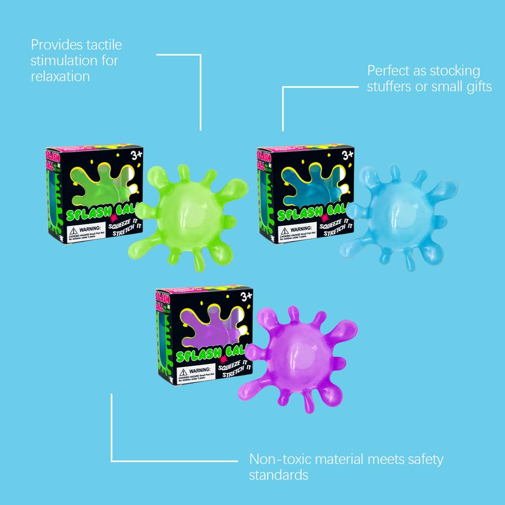 Plastic Pinching Ball Stress Relief Tool Maltose Decompression Toy Pressure Relief Ball Soft Skin Friendly Durable Party Gift