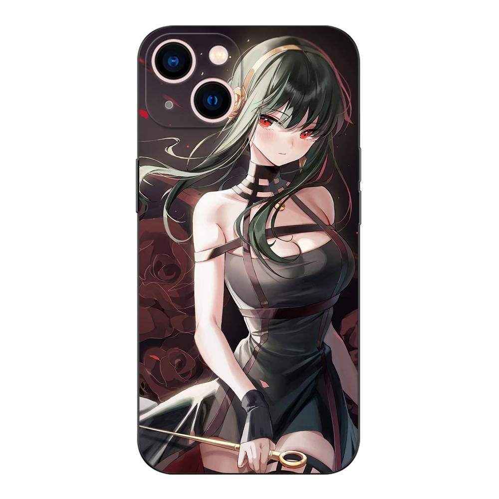 Black Tpu Case For Xiaomi Mi 11i 5G Redmi Note 11 11S Pro PLUS 4G 5G Cover Spy X Family-anya Forger