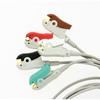 Compatible with GE-OHMEDA,PRO1000. 3/5-Channel Snap/Clip, Replacement ECG Lead Wires Cable Adapter, Use for Companion ECG Trunk Cable