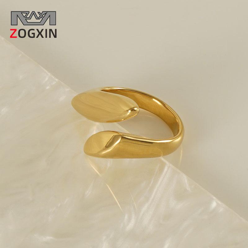 

Elegant Women s 18k Gold Stainless Steel Geometric Adjustable Ring Adjustable золотой