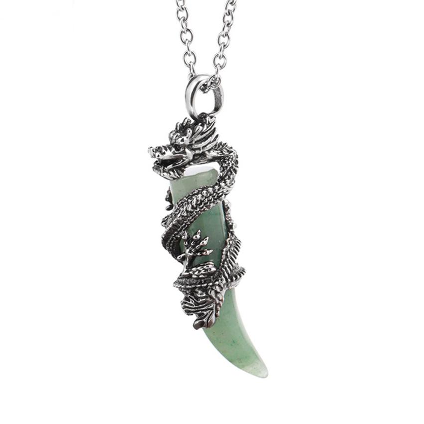 Natural Amethyst Dragon Stone Pendant Crystal Necklace, Suitable For Both Men And Women And Everyday Wear.