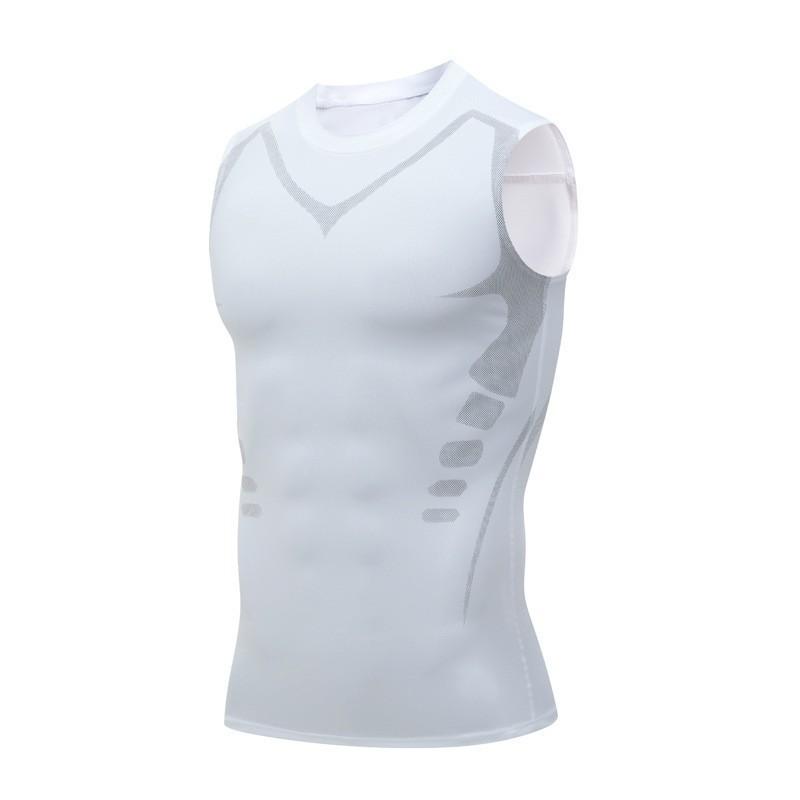 Mens Quick-Dry Compression Long Sleeve Cycling Jersey Breathable Athletic Base Layer Running Gym Basketball Training